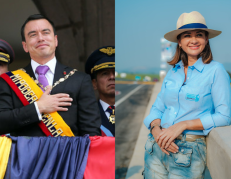 Daniel Noboa y Marcela Aguiñaga.