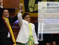 posesión de Daniel Noboa y María José Pinto