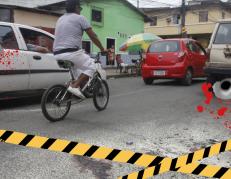 hombre incinerado en Durán