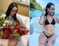 Luna Ambrozevicius Abrahão fue apuñalada por su pareja en vivo.