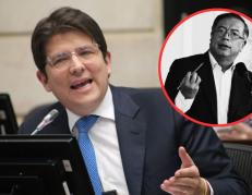 Miguel Uribe Turbay y Gustavo Petro