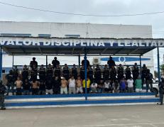 Los detenidos fueron presentados en Machala.