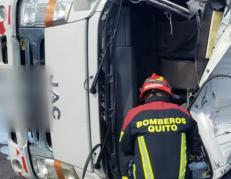 Camion volcado