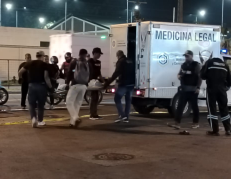 Punto donde la mujer fue asesinada minutos después de salir libre bajo medidas sustitutivas.