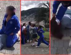 brutal agresión a estudiante en Quito