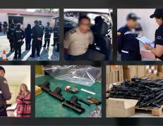 Policías detenidos tras presunta venta de armas a grupos criminales en Guayaquil