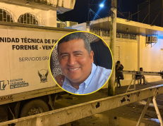 A la morgue de Babahoyo fue llevado el cuerpo del empresario agrícola.