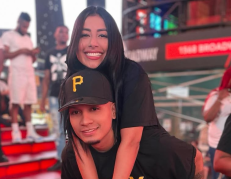 Mayita Arizaga y su pareja Bismar Reyes