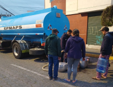 Varios sectores de Quito resultaron afectados en cuanto al suministro de agua.