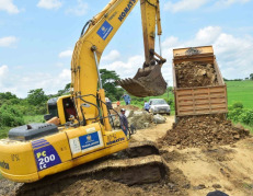 Ya comenzó la construcción de las vías de acceso al Quinto Puente.