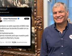 El expresidente Rafael Correa reaccionó a publicación del sacerdote César Piechestein.