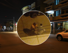 Momento registrado en video donde un hombre, presuntamente un policía de civil, detiene a un sospechoso en Vernaza Norte.
