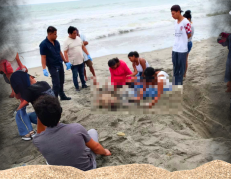jóvenes enterrados en Pedernales