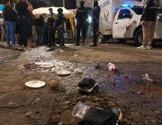 Escena del crimen de la matanza de El Empalme.