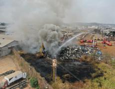 El incendio se registró la tarde de este lunes 15 de septiembre.