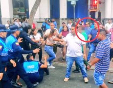 Esta fue una de las imágenes compartidas por Segura EP sobre el altercado.