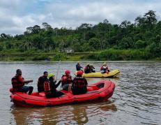 El cuerpo de Daniel Intriago fue localizado en el sector de Unipal, varios kilómetros río abajo del punto donde ocurrió el accidente.
