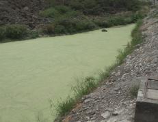 Esta es una de las evidencias de aguas contaminadas en Guayaquil que presentó Noboa.
