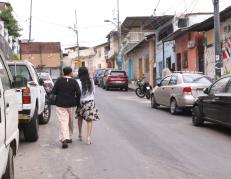 En este sector, en el Cerro del Carmen, se registró una balacera.