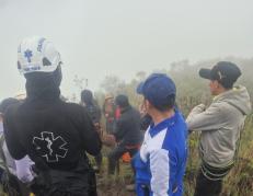 búsqueda de niño en el cerro Puñay