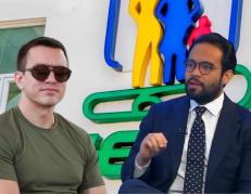 Daniel Noboa y Edgar Lama