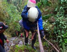 rescate en cerro Puñay