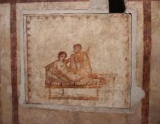 Pintura mural en Pompeya, de artista romano desconocido del siglo I d. C.