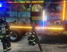 Chiva quemada en Fiestas de Quito