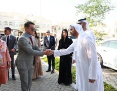 El presidente Daniel Noboa, en inauguración de la embajada en Dubái.