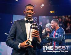 Ousmane Dembélé fue reconocido como el Mejor Jugador masculino del año.