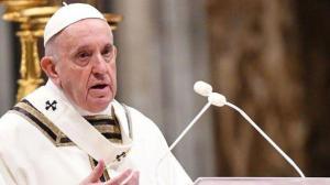 El papa Francisco: "El mundo está sediento de paz"