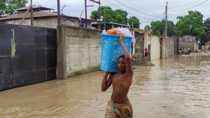 Damnificado en inundaciones