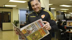 Alfaro Moreno felicita a Diario EXTRA por su 46 aniversario.