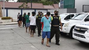 Los detenidos fueron presentados por la Policía y puestos a órdenes de las autoridades.