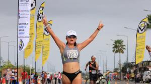 Glenda Morejón alcanzó la medalla de oro en los 20 kilómetros marcha en suelo peruano.