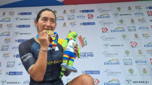 Miriam Núñez consiguió la primera medalla para Ecuador en esta edición de los Juegos Bolviarianos.