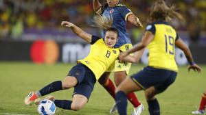 Colombia vence a Ecuador 2-1 y queda a un punto de las semifinales