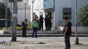El UPC ubicado en la 14 y Pedro Pablo Gómez fue atacados por sujetos que llegaron en un vehículo sin placa.