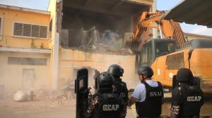 La demolición del pabellón consular comenzó el pasado 8 de noviembre.