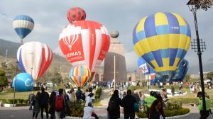 Quito: Los globos aerostáticos empezaron su vuelo en la Mitad del Mundo