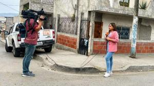 La reportera Vaneesa Robles de Teleamazons fue nuevamente víctima del hampa.