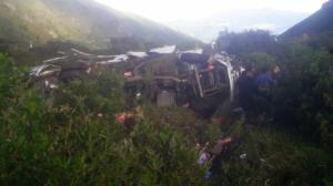 El accidente ocurrió en el kilómetro 8 de la vía a Papallacta, informó el Cuerpo de Bomberos.
