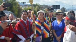 Diana Caiza es la primera alcaldesa de Ambato.