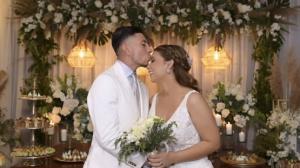 Kristy Alvarado y Joao Rojas, sellaron su amor vestidos de blanco.