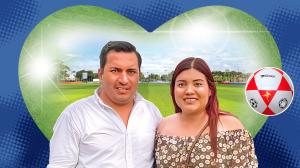 Paul Chimbolema y Gloria Moyón son esposos y están al frente de la liga indígena copa durán, una historia de amor y goles.