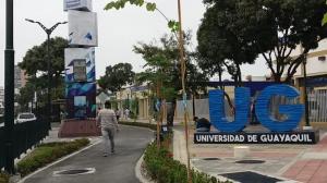 La Universidad de Guayaquil, con clases suspendidas.