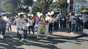 Marcha en Loja por policía desaparecido.