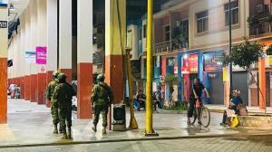 Los militares están movilizados en varias partes de Machala, debido al estado de excepción