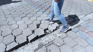 san juan - Quito - calles dañadas