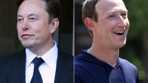 Elon Musk (izquierda). Mark Zuckerberg (derecha)